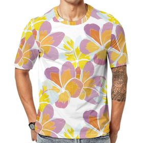 AILLOSA YH-463 Baskılı Desenli Kısa Kollu Unisex T-shirt