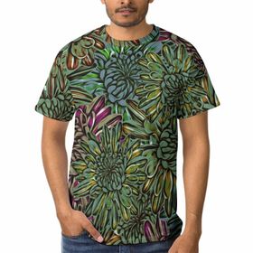 AILLOSA YH-47 3D Baskılı Desenli Kısa Kollu Erkek T-shirt