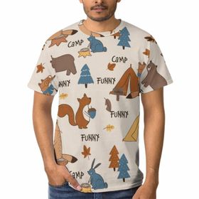AILLOSA YH-470 Baskılı Desenli Kısa Kollu Unisex T-shirt