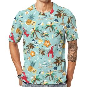 AILLOSA YH-471 Baskılı Desenli Kısa Kollu Unisex T-shirt