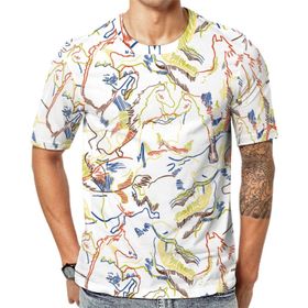 AILLOSA YH-475 Baskılı Desenli Kısa Kollu Unisex T-shirt