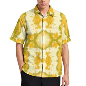 AILLOSA YH-479 Aloha Hawaii 3D Desen Kısa Kollu Erkek Gömlek