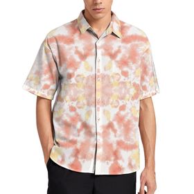 AILLOSA YH-485 Aloha Hawaii 3D Desen Kısa Kollu Erkek Gömlek