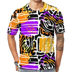 AILLOSA YH-489 Baskılı Desenli Kısa Kollu Unisex T-shirt