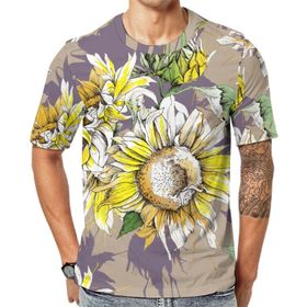 AILLOSA YH-49 3D Baskılı Desenli Kısa Kollu Erkek T-shirt