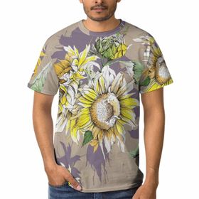 AILLOSA YH-49 3D Baskılı Desenli Kısa Kollu Erkek T-shirt