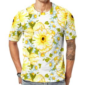 AILLOSA YH-505 Her Şey Baskılı Kısa Kollu Erkek T-shirt