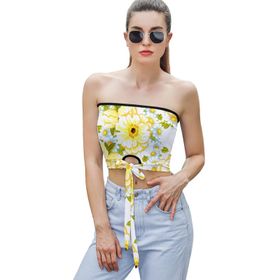 AILLOSA YH-505 Seksi File Tüp Üst Yaz Tube Top Tank Tops Kadın Askılı Üst Bluz