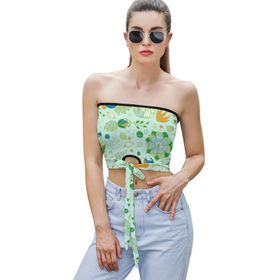 AILLOSA YH-506 Seksi File Tüp Üst Yaz Tube Top Tank Tops Kadın Askılı Üst Bluz