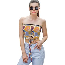 AILLOSA YH-507 Seksi File Tüp Üst Yaz Tube Top Tank Tops Kadın Askılı Üst Bluz