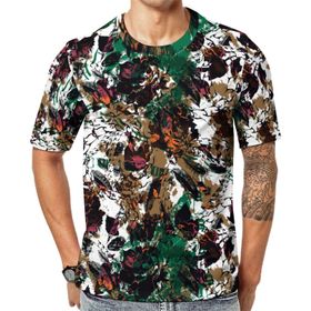 AILLOSA YH-52 3D Baskılı Desenli Kısa Kollu Erkek T-shirt