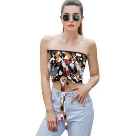 AILLOSA YH-523 Seksi File Tüp Üst Yaz Tube Top Tank Tops Kadın Askılı Üst Bluz