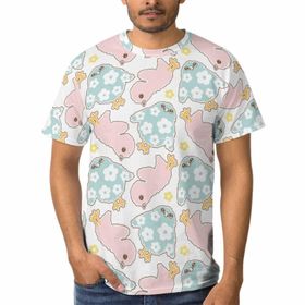 AILLOSA YH-524 3D Baskılı Desenli Kısa Kollu Erkek T-shirt