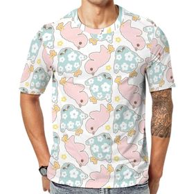 AILLOSA YH-524 3D Baskılı Desenli Kısa Kollu Erkek T-shirt