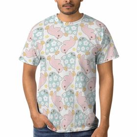 AILLOSA YH-524 3D Baskılı Desenli Kısa Kollu Erkek T-shirt
