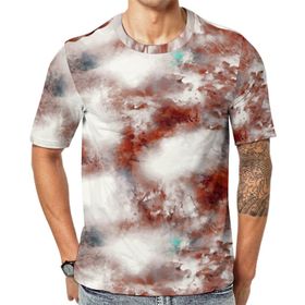 AILLOSA YH-53 3D Baskılı Desenli Kısa Kollu Erkek T-shirt