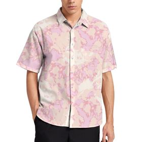 AILLOSA YH-530 Aloha Hawaii 3D Desen Kısa Kollu Erkek Gömlek