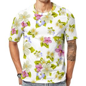 AILLOSA YH-551 3D Baskılı Desenli Kısa Kollu Erkek T-shirt