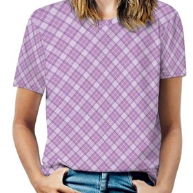 AILLOSA YH-579 Tamamı Baskılı Kısa Kollu Yuvarlak Yaka Kadın T-shirt