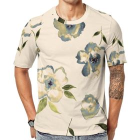AILLOSA YH-58 3D Baskılı Desenli Kısa Kollu Erkek T-shirt