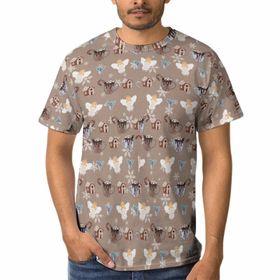 AILLOSA YH-581 3D Baskılı Desenli Kısa Kollu Erkek T-shirt