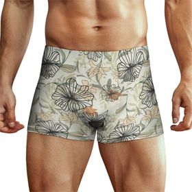 AILLOSA YH-589 Desenli Retro Erkek Boxer Şort