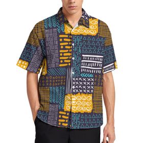 AILLOSA YH-592 Aloha Hawaii 3D Desen Kısa Kollu Erkek Gömlek