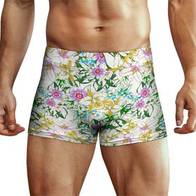AILLOSA YH-606 Desenli Retro Erkek Boxer Şort