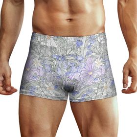 AILLOSA YH-607 Desenli Retro Erkek Boxer Şort