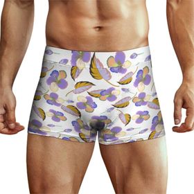 AILLOSA YH-609 Desenli Retro Erkek Boxer Şort