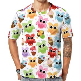 AILLOSA YH-618 Her Şey Baskılı Kısa Kollu Erkek T-shirt