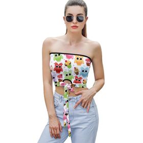 AILLOSA YH-618 Seksi File Tüp Üst Yaz Tube Top Tank Tops Kadın Askılı Üst Bluz