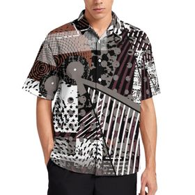 AILLOSA YH-626 Aloha Hawaii 3D Desen Kısa Kollu Erkek Gömlek