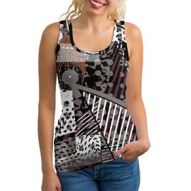 AILLOSA Yh-626 Askılı Kolsuz Bol Kesim Kadın T-shirt