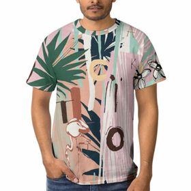 AILLOSA YH-63 3D Baskılı Desenli Kısa Kollu Erkek T-shirt