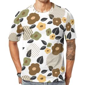AILLOSA YH-636 Her Şey Baskılı Kısa Kollu Erkek T-shirt