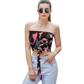 AILLOSA YH-642 Seksi File Tüp Üst Yaz Tube Top Tank Tops Kadın Askılı Üst Bluz