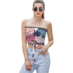 AILLOSA YH-659 Seksi File Tüp Üst Yaz Tube Top Tank Tops Kadın Askılı Üst Bluz