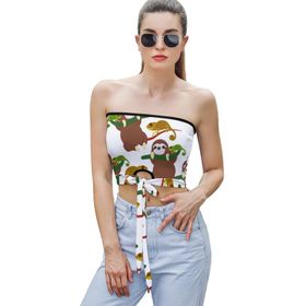 AILLOSA YH-665 Seksi File Tüp Üst Yaz Tube Top Tank Tops Kadın Askılı Üst Bluz