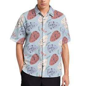 AILLOSA YH-667 Aloha Hawaii 3D Desen Kısa Kollu Erkek Gömlek