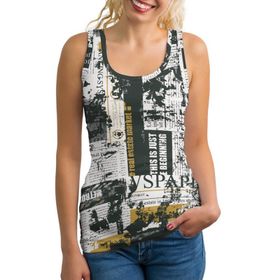 AILLOSA YH-684 Kolsuz Bol Kesim Askılı Kadın Atlet