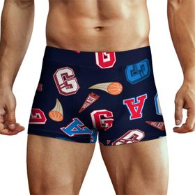 AILLOSA YH-693 Retro Desenli Erkek Boxer Şort