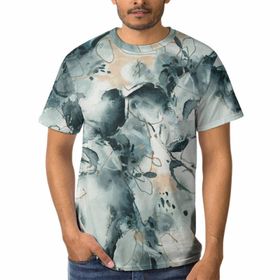 AILLOSA YH-77 3D Baskılı Desenli Kısa Kollu Erkek T-shirt