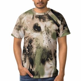 AILLOSA YH-79 3D Baskılı Desenli Kısa Kollu Erkek T-shirt