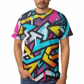 AILLOSA YH-8 3D Baskılı Desenli Kısa Kollu Erkek T-shirt