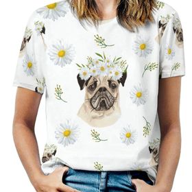 AILLOSA YH-80 Tamamı Baskılı Kısa Kollu Yuvarlak Yaka Kadın T-shirt