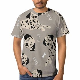 AILLOSA YH-84 3D Baskılı Desenli Kısa Kollu Erkek T-shirt