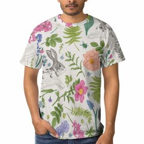 AILLOSA YH-85 3D Baskılı Desenli Kısa Kollu Erkek T-shirt