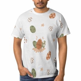 AILLOSA YH-86 3D Baskılı Desenli Kısa Kollu Erkek T-shirt