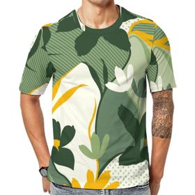 AILLOSA YH-93 3D Baskılı Desenli Kısa Kollu Erkek T-shirt